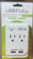 USB Wall Charger Surge Protector NEW. 2 Units For 14
