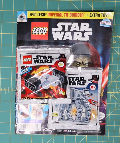 NEW LEGO STAR WARS MAGAZINE W/ LIMITED EDITION TIE BOMBER & AT-AT Issue 71