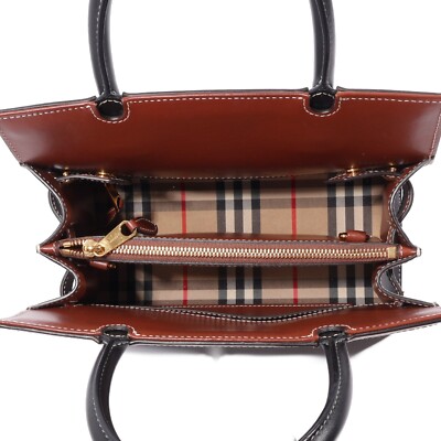 BURBERRY Mini handbag shoulder bag 2WAY 8025266 Black Brown Nova