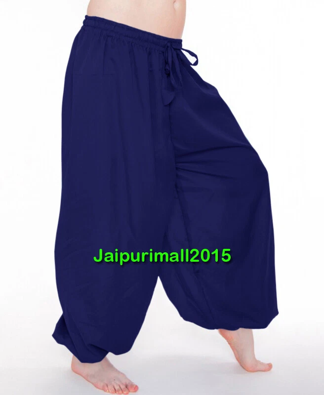 Navy harem cheap pants