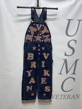 Women s Dickies Denim Jeans Carpenters Bib Overalls True Size 30X29 USA Made