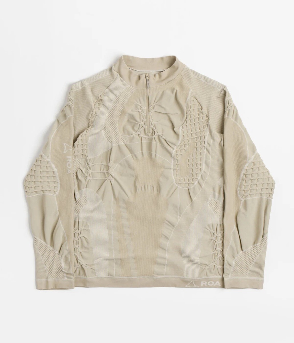 ROA Hiking 1/2 Zip 3D Knit Half Zip Jumper Technical Gorpcore RRP