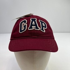 Gap Hat Baby Small 3 Year Toddler Spell Out Patch Burgundy Cap Retro Core Ne