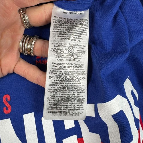 Majestic Texas Rangers Béisbol MLB Manga Larga Gráfico Camiseta Pequeña - Imagen 4 de 6