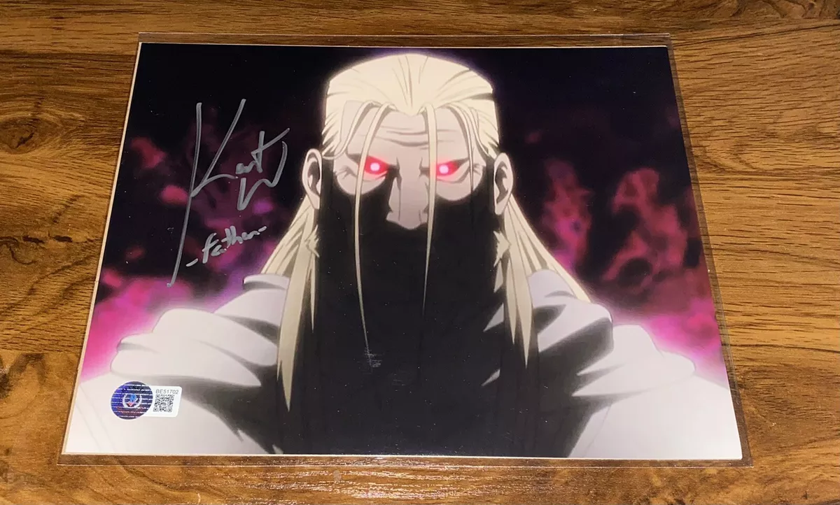 Kent Williams Anime Autograph as Father Fullmetal Alchemist 8x10 Photo Beckett