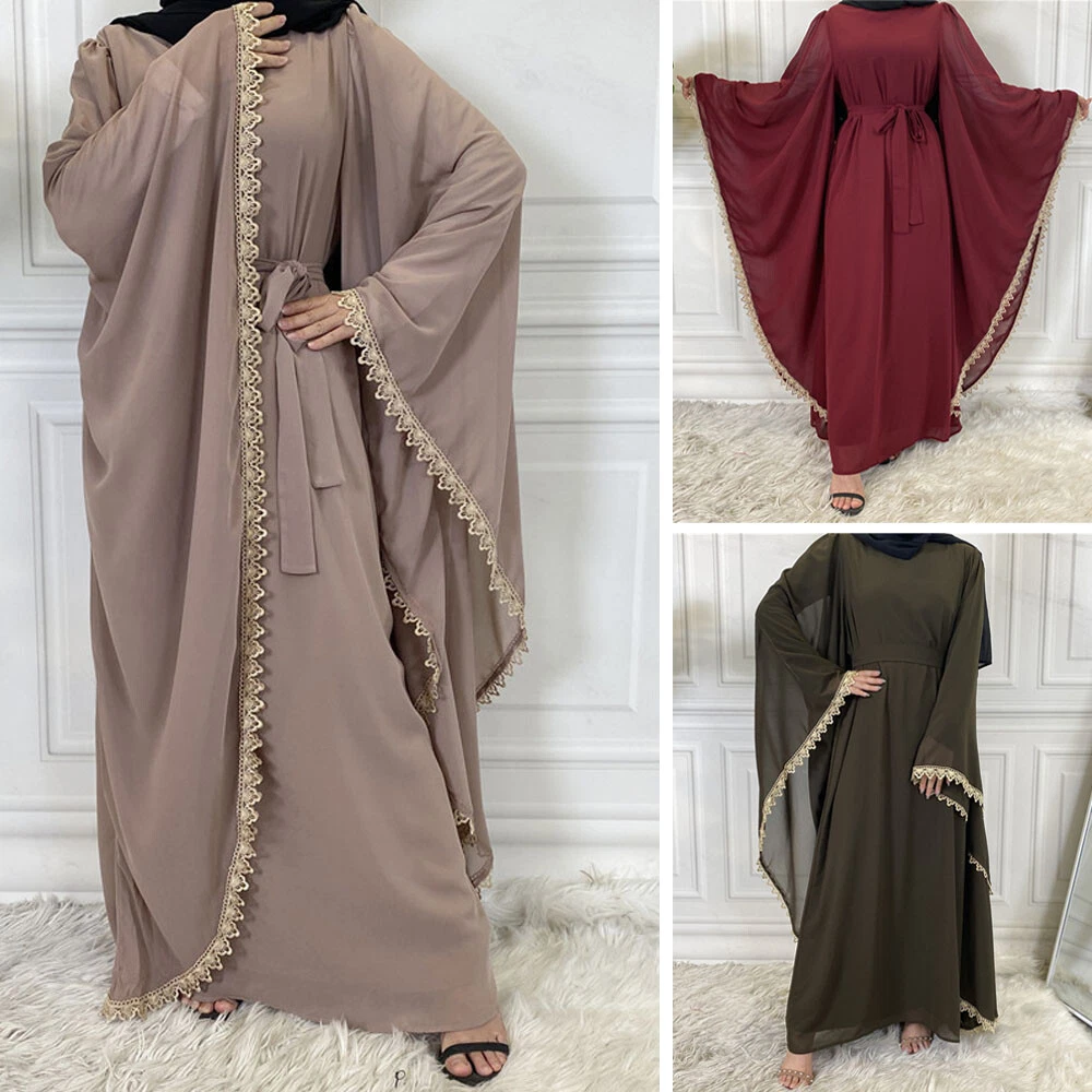 Huzailah Embroidered Abaya Gown | Shukr Clothing