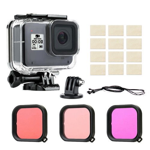 45M Estuche Impermeable de con Kit de Filtro de para GoPro Hero Negro | eBay