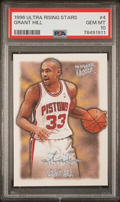 1996 Fleer Ultra Rising Stars Insert Grant Hill #4 SSP eBay 1/1