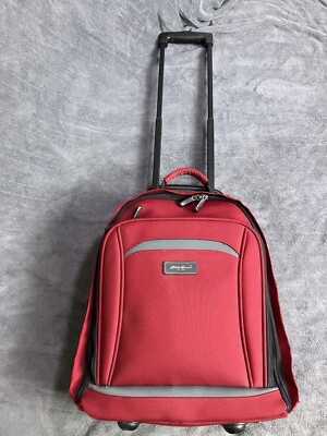 Eddie Bauer Rolling Bag Suitcase Travel 19” Carry On Red Small