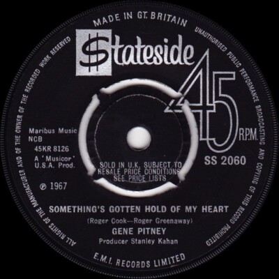 Gene Pitney - Something's Gotten Hold Of My Heart (7'', Kno)