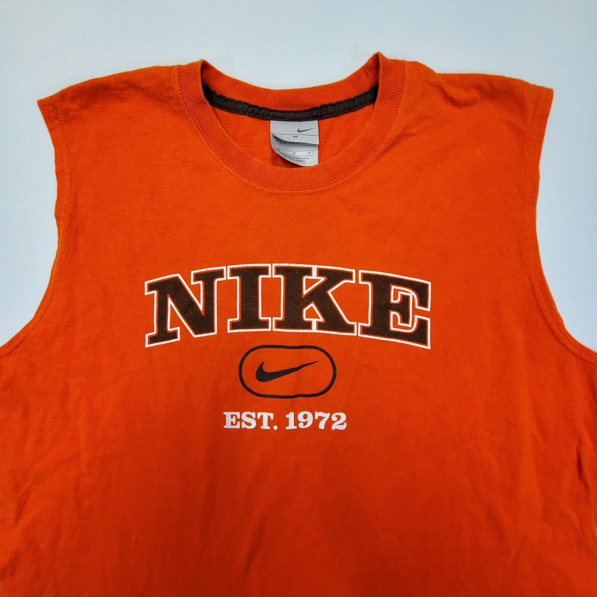 Nike orange cheap tank top