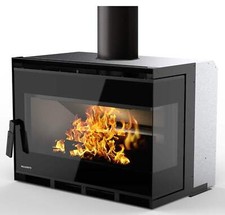 Palazzetti Ecopalex GTM80R Angolo Destro Inserto Legna ad Aria Naturale 12,4 Kw