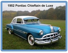 1952 Pontiac Chieftan De Luxe Auto Car Refrigerator Tool Box Magnet