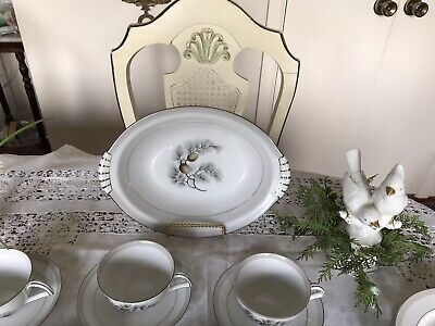 VTG -KENT CHINA-JAPAN-SILVER PINE - Dinnerware-5 Pieces, 6 VTG -KENT CHINA-JAPAN-SILVER PINE - Dinnerware-5 Pieces, 6