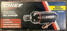 Chief Professional 1/4" Air Straight Die Grinder CH14SDG - Rear Exhaust