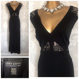 lipsy black evening dress