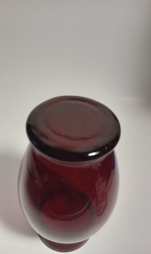 Royal Ruby 6" Vase Anchor Hocking Glass - Picture 6 of 7
