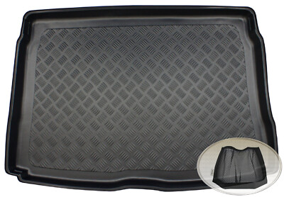 Z334847 Gerippte Kofferraumwanne + Klett-Netz für Volkswagen Golf Highline 6 5K 