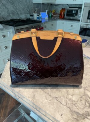 LOUIS VUITTON VERNIS BREA GM AMERANTE AUBERGINE Handbag shoulder