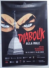 DIABOLIK ALLA MOLE MANIFESTO POSTER MOSTRA TORINO 2021 ORIGINALE 100 X 140