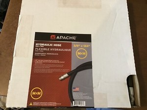 Apache Hydraulic Hose 3/8 x 144 in. ~ 2 Male Fitting Ends
