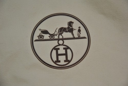 Hermes Faltbarer Kleidersack Creme Canvas H - Bild 2 von 3