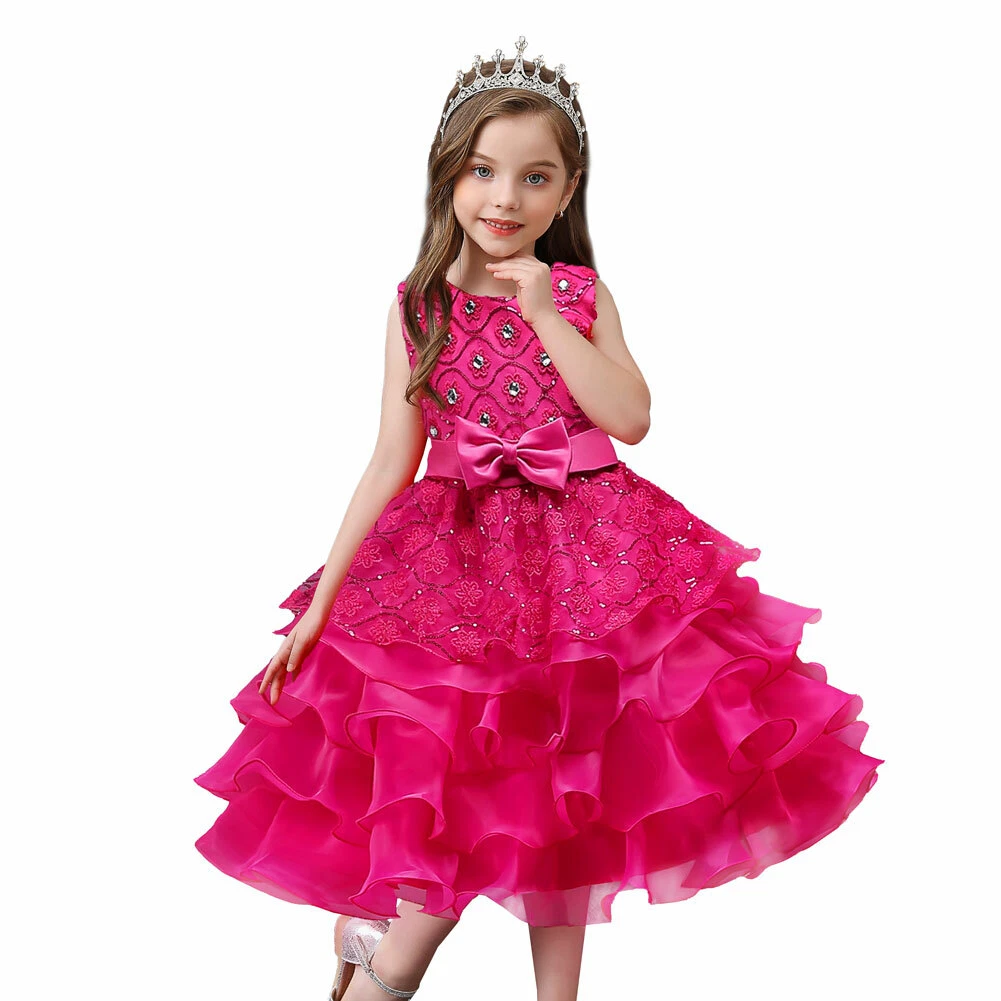 Pink Lace Dresses for Girls for sale | eBay