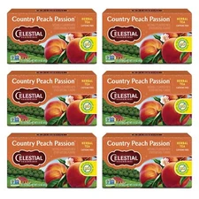 Celestial Seasonings Country Peach Passion Herbal Tea 20 Count Tea Bags