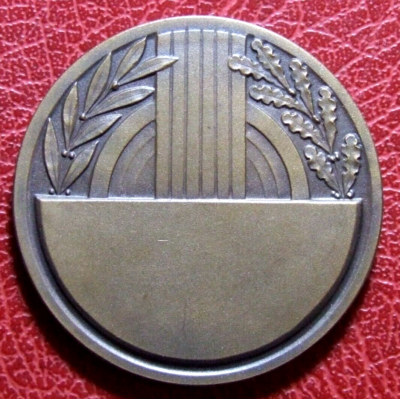 belle medaille plaque natation signée F. BOUILLOT