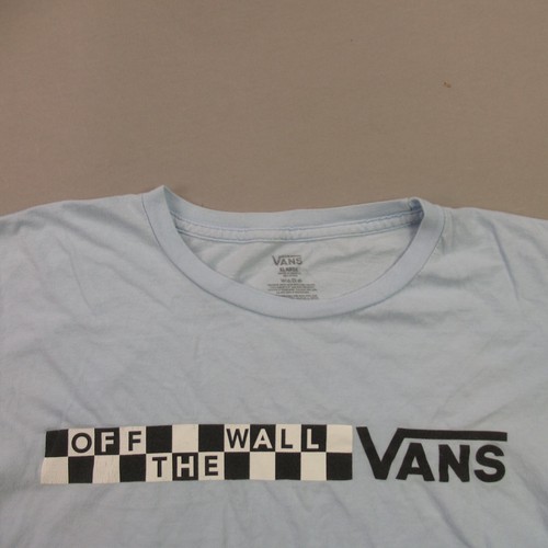 Vans Shirt Boys Short Sleeve Casual Crew Neck XL Lightweight Outdoors Blue - Picture 3 of 9