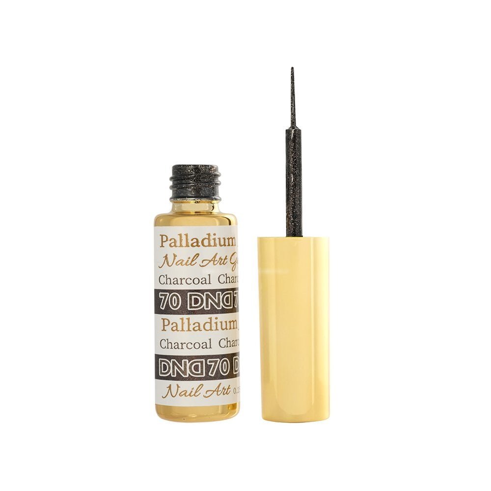 DND Gel Nail Art Liners - Palladium Charcoal 70 - 9ml