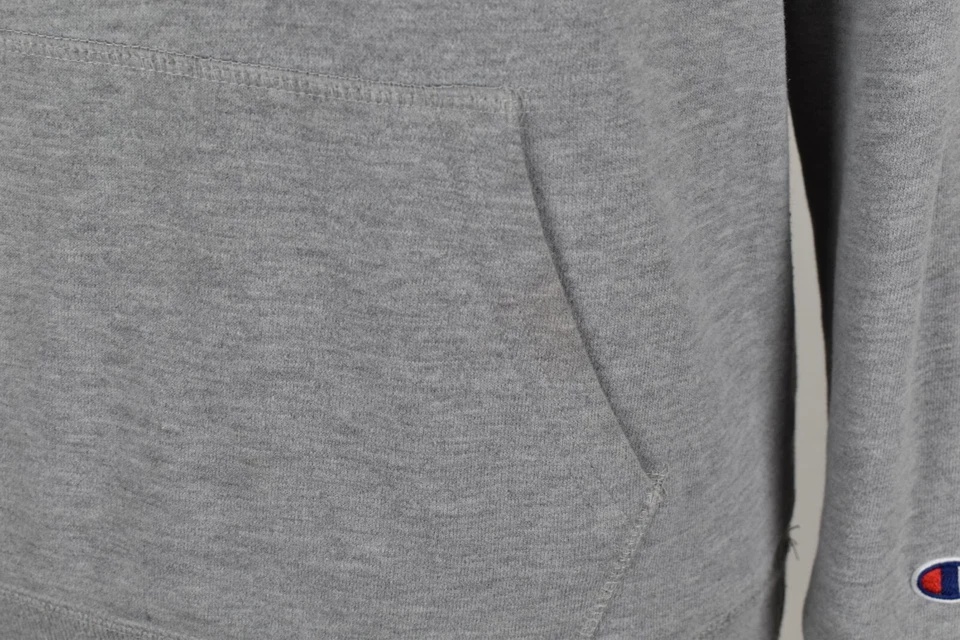 CHAMPION Grey Hoodie size L Mens Pullover Long Sleeves Top Outdoors Outerwear - Image 3 of 4