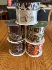 Halloween wired ribbon lot of 6