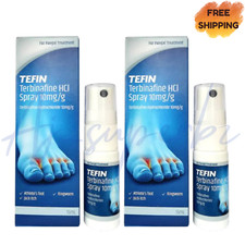 2x Tefin Terbinafine HCI Spray Fungal Treatment 15ml