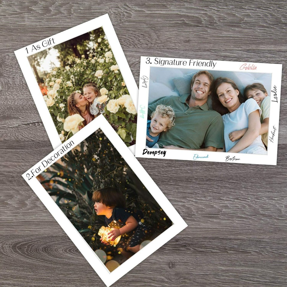 5x7 White Picture Mat Acid-Free for 4x6 Print Photo White Core Bevel ...