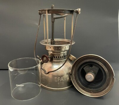 Old Vintage Efar 608 300 C.P. Kerosene Pressure Lantern Lamp, Made