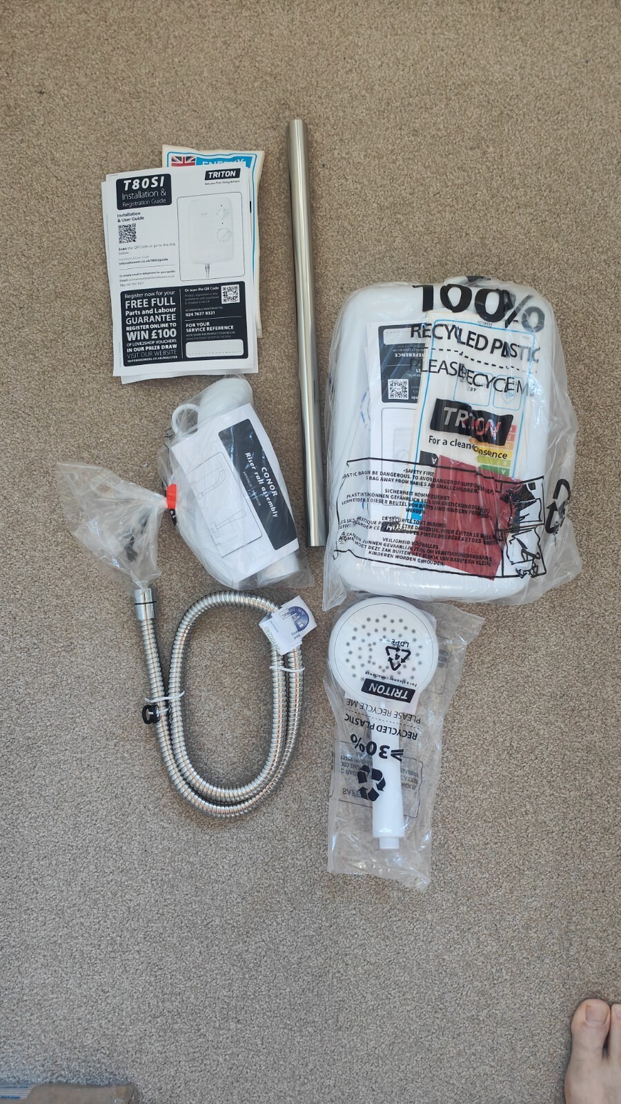 triton t80si electric shower 8.5kW eBay