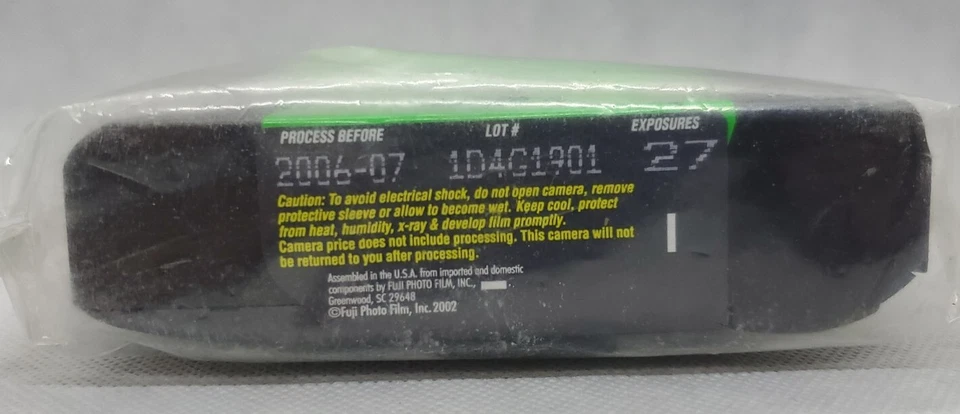 Fujifilm Quick Snap Flash Camera 27 Exposures 07/2006 Single Use Sealed - Image 3 of 4