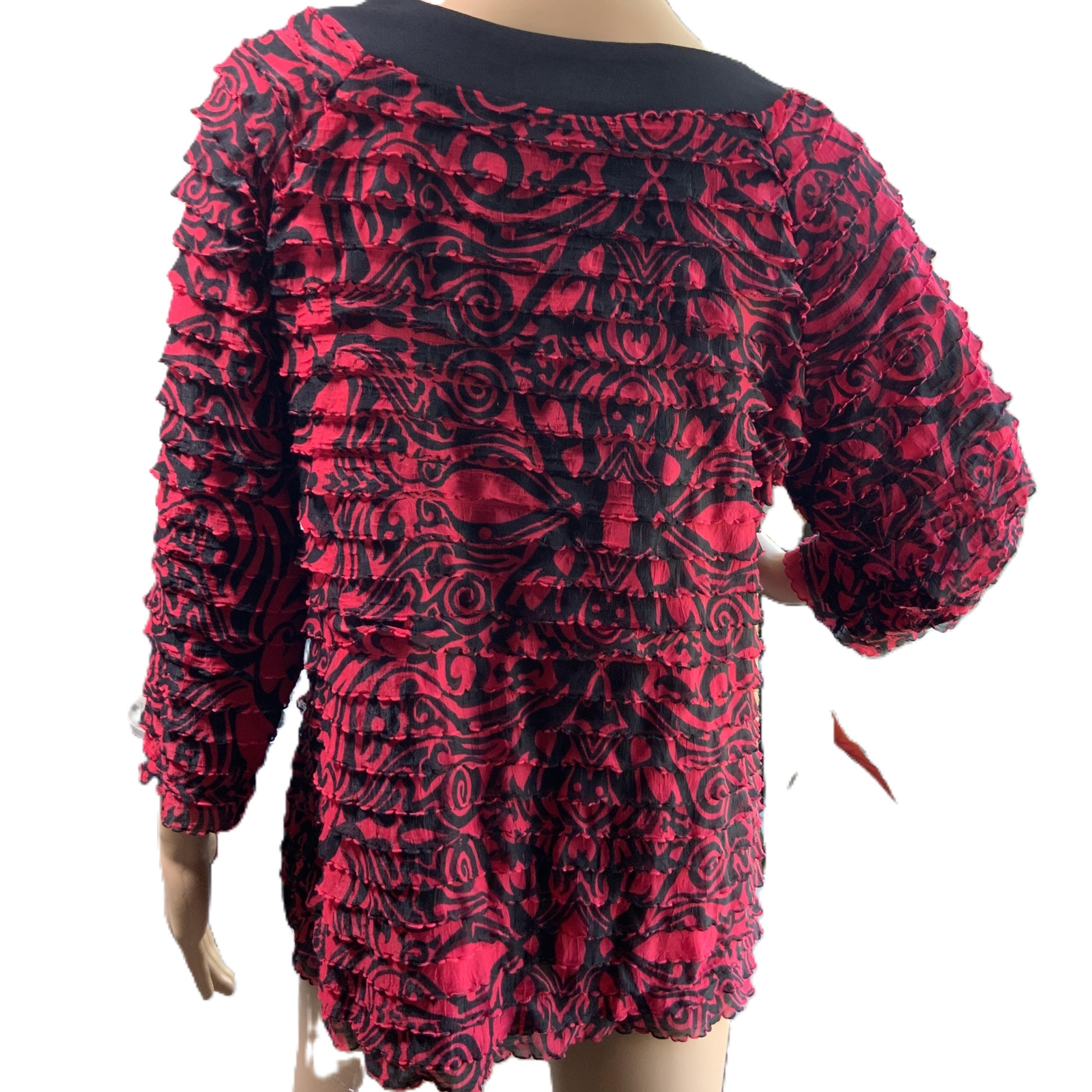 Elementz Womens Patterned Pullover Long Sleeve Cr… - image 9