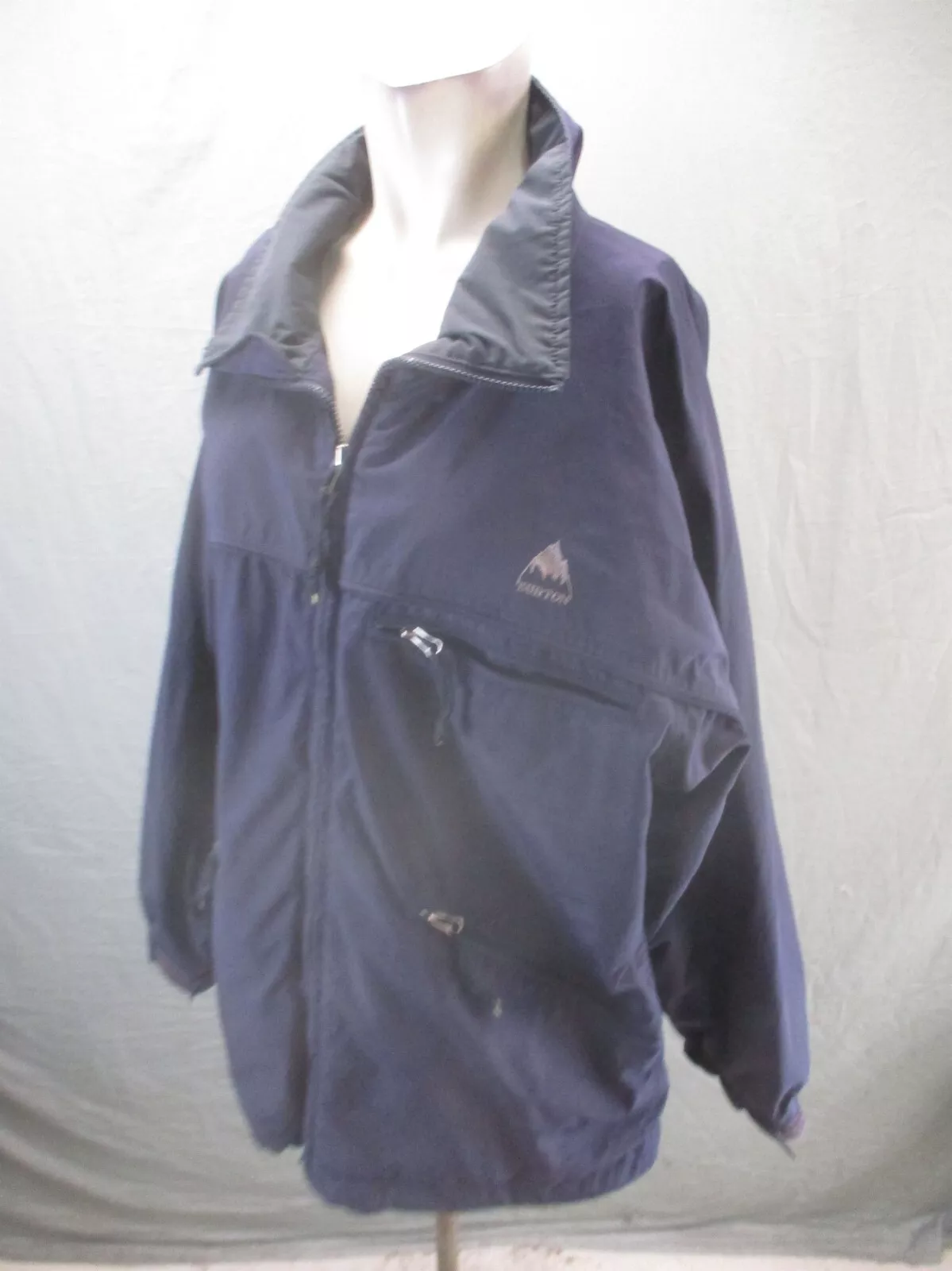 burton full zip stand collar powder skirt snowboard jacket
