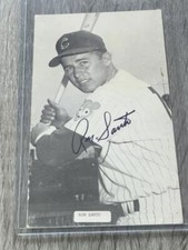 🔥 Ron Santo • Chicago Cubs Signed Auto Autograph Postcard • HOF