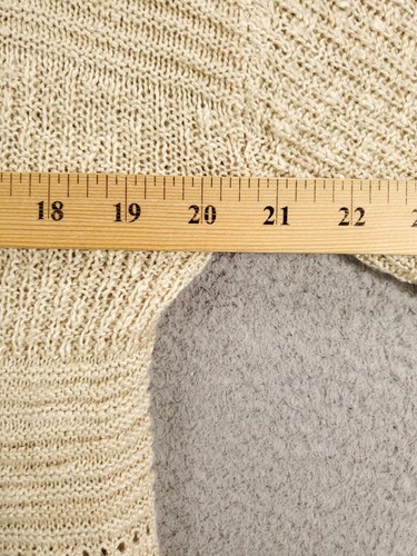 Damen Boho Pullover Größe L Beige Langarm hauchdünner Saum Strick Tunika Knox Rose - Bild 4 von 10