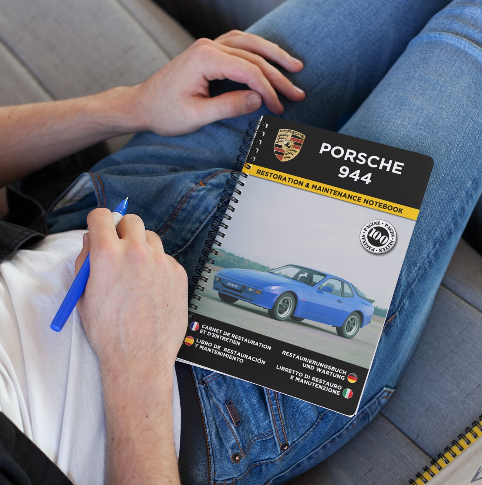 Carnet de restauration Porsche 944 pour suivi entretien de votre voiture vintage - 2