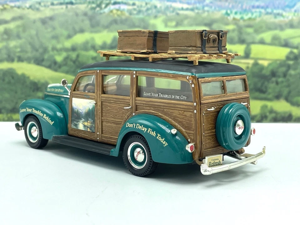 Ertl Hamilton Authenticated 1940 Ford Woody Wagon Thomas Kinkade 1:25Scale 97983 - Image 3 of 4