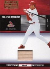 Jim Edmonds relic bat patch baseball card 2005 Donruss Prime Patches #ASM9 LE 93
