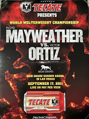 Floyd Mayweather vs. Victor Ortiz Tecate Boxing Fight Poster
