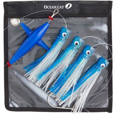 Trolling Lures Saltwater Chain Bird Teaser  Big Game Fishing Baits Tuna Mahi