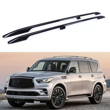 2PCS Roof Rack Rails Fits For Infiniti QX80 QX56 2011-2024 Cargo Crossbars
