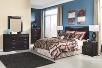 Ashley Zanbury Queen/full Panel Headboard In Merlot B217-57 on sale Ashley Zanbury Queen/full Panel Headboard In Merlot B217-57 on sale