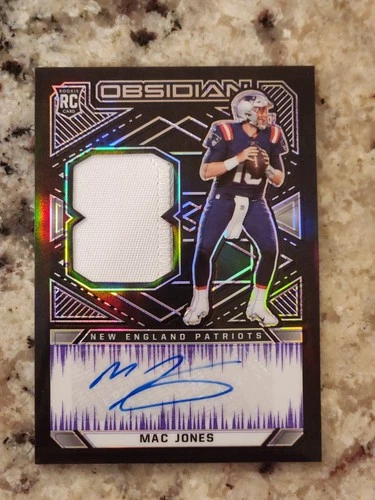 2021 Panini Obsidian - RPA Mac Jones #205 Electric Etch Purple 1/40 Rookie Auto